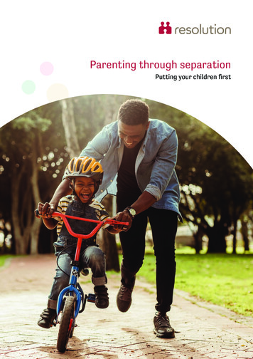 Parenting Through Separation - Resolution