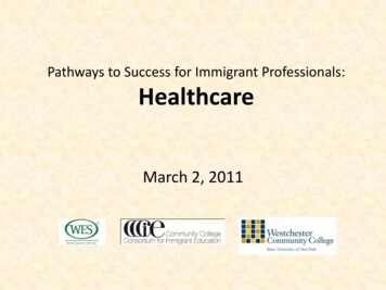 Pathways To Success For Immigrant Professionals: Healthcare - CCCIE