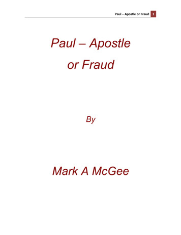 Paul – Apostle Or Fraud