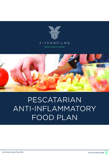 PESCATARIAN ANTI-INFLAMMATORY FOOD PLAN