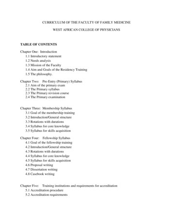 TABLE OF CONTENTS - National Academies