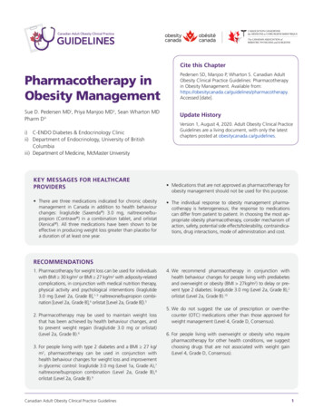 Cite This Chapter Pharmacotherapy In Obesity Clinical Practice .