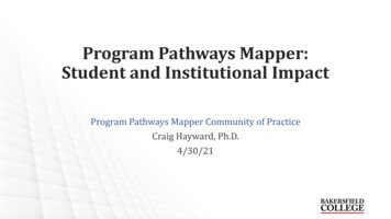 Program Pathways Mapper: Student And Institutional Impact