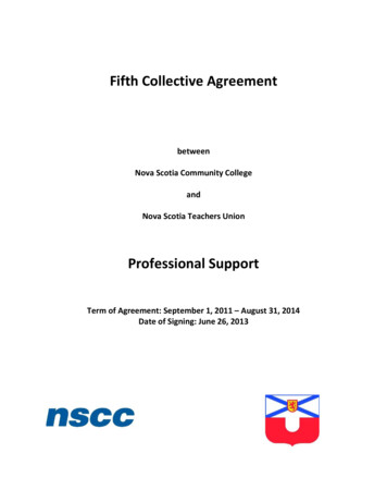 Fifth Collective Agreement - Framework