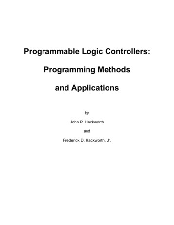 Programmable Logic Controllers: Programming Methods 