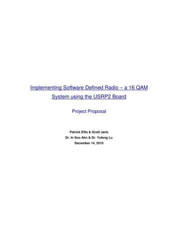 Implementing Software Defined Radio – A 16 QAM System .