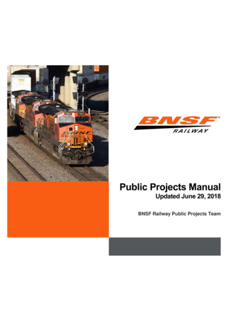 Public Projects Manual - BNSF Railway
