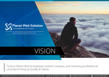 VISION - Planet Web Solution