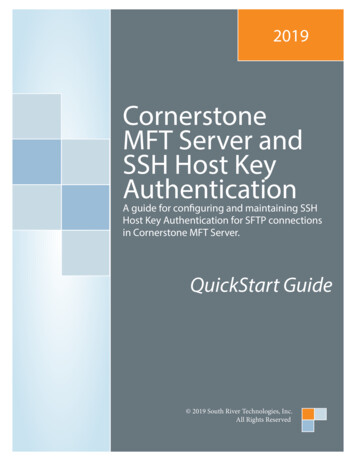Cornerstone MFT Server And SSH Host Key Authentication