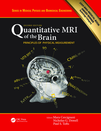 Quantitative MRI - Booksca.ca