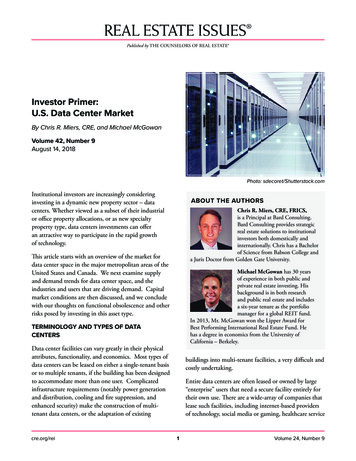 Investor Primer: U.S. Data Center Market