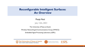 Reconfigurable Intelligent Surfaces: An Overview