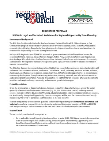 REQUEST FOR PROPOSALS RISE Ohio Legal And Technical Assistance For .