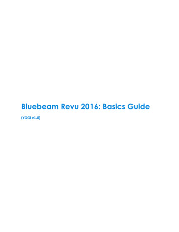 Bluebeam Revu 2016: Basics Guide - Facilities.gatech.edu