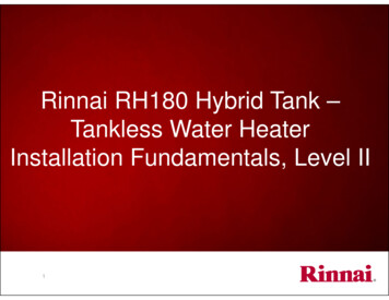 Rinnai RH180 Hybrid Tank - Tankless Water Heater Installation .