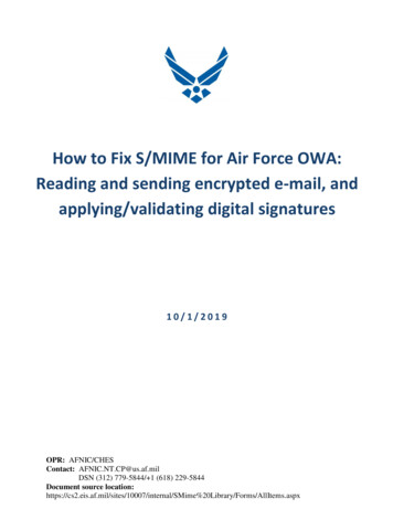 How To Fix S/MIME For Air Force OWA: Reading And Sending .