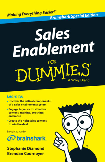 Sales Enablement For Dummies