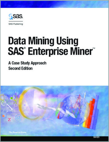 SAS Data Mining Using SAS Enterprise Miner - Hstathome 