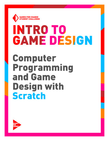 Computer Programming And Game Design With Scratch