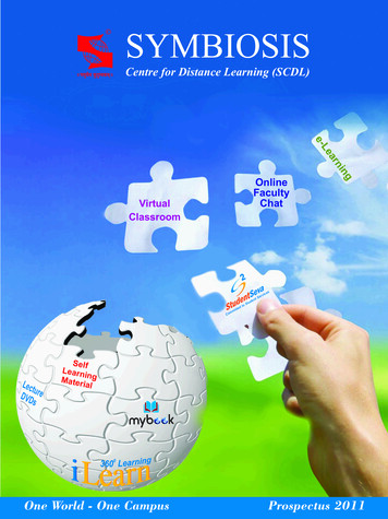 Centre For Distance Learning (SCDL)