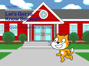 Stacy Robison Let’s Get To Know Scratch!