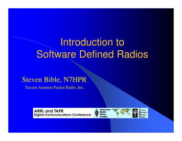Software Defined Radios Introduction To - QSL 