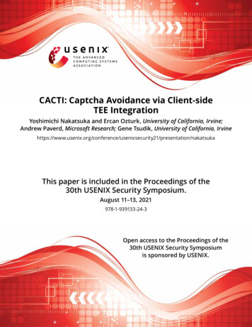 CACTI: Captcha Avoidance Via Client-side TEE Integration
