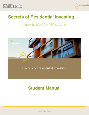 Secrets Of Residential Investing