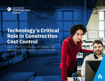Technology’s Critical Role In Construction Cost Control