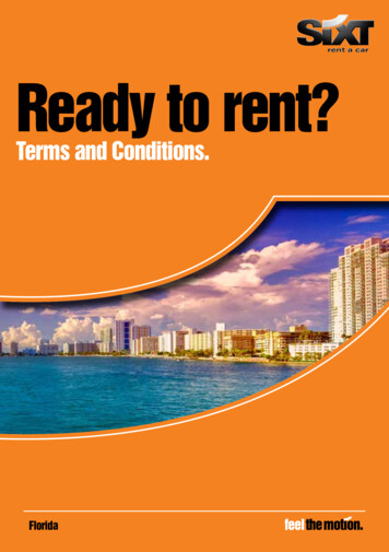 Terms And Conditions. - SIXT Rent A Car