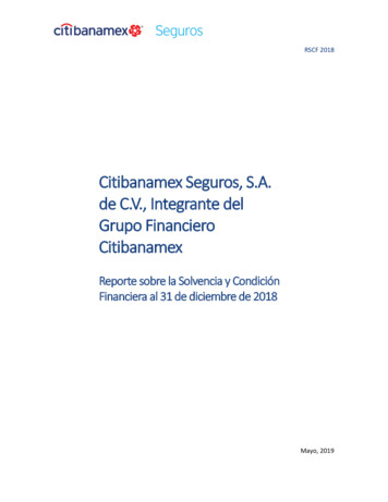 Citibanamex Seguros, S.A. De C.V., Integrante Del . - Seguros Banamex