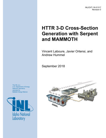 HTTR 3-D Cross-Section Generation With Serpent And 