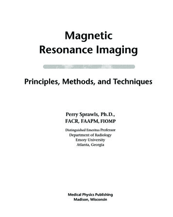 Magnetic Resonance Imaging - Sprawls