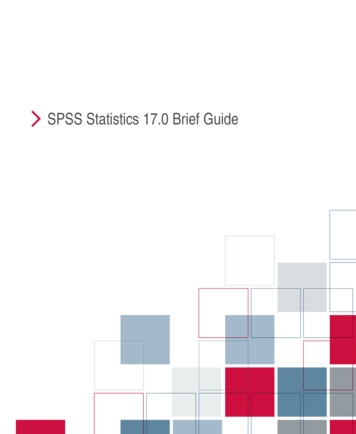 SPSS Statistics 17.0 Brief Guide - Bio.utexas.edu