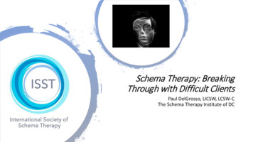 Schema Therapy: Breaking Through With Difficult Clients