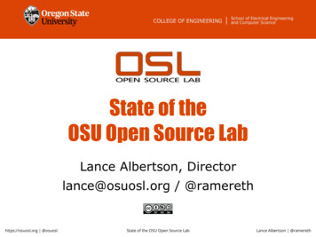 OSU Open Source Lab State Of The - SCALE 19x 19x