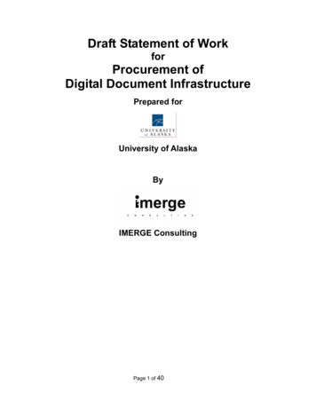 For Procurement Of Digital Document Infrastructure