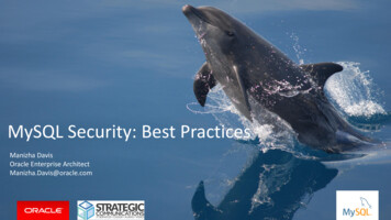 MySQL Security: Best Practices - NCSI