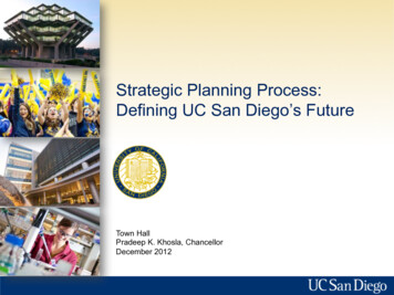 Strategic Planning Process: Defining UC San Diego's Future