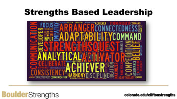 Strengths Based Leadership - Cu.edu