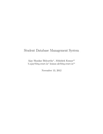 Student Database Management System - Blackcoffer Insights