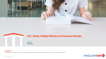 The 7 Habits Of Highly Effective And Persuasive Websites