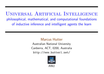 Universal Artificial Intelligence - Marcus Hutter