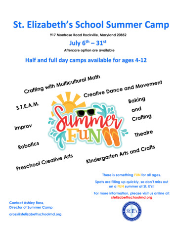 St. Elizabeth’s School Summer Camp