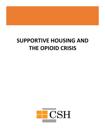 Supportive Housing And The Opioid Crisis - CSH