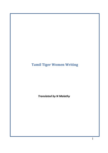 Tamil Tiger Women Writing
