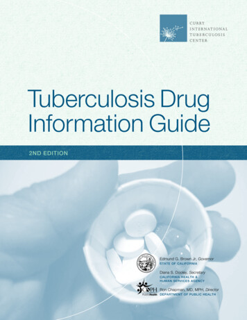 Tuberculosis Drug Information Guide
