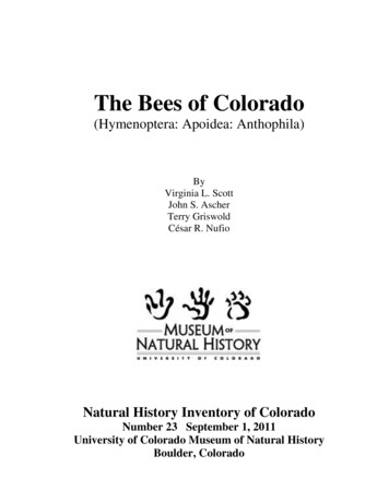 The Bees Of Colorado