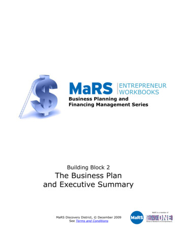 The Business Plan Executive Summary Workbook Guide