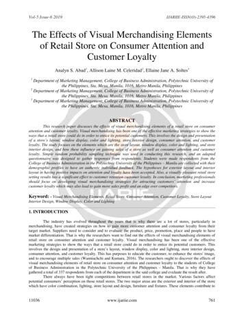 The Effects Of Visual Merchandising Elements Of Retail Store On .